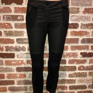 BEBE black moto capris